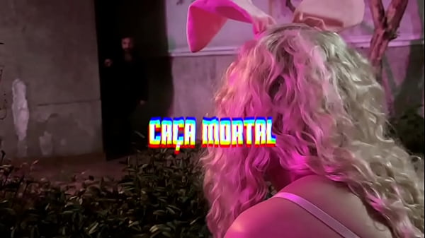 The hunt for the bunny Bela Lombra ends with her facesitting the hunter until he wear it out