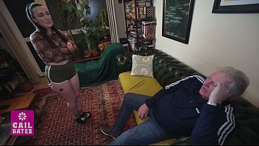 Babysitter blackmailed by grandpa and creampied - trailer