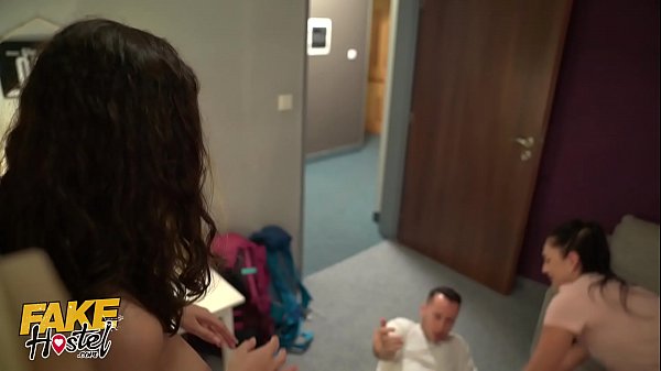 Fake Hostel Mistaken sex roleplay sees Italian backpacker teased