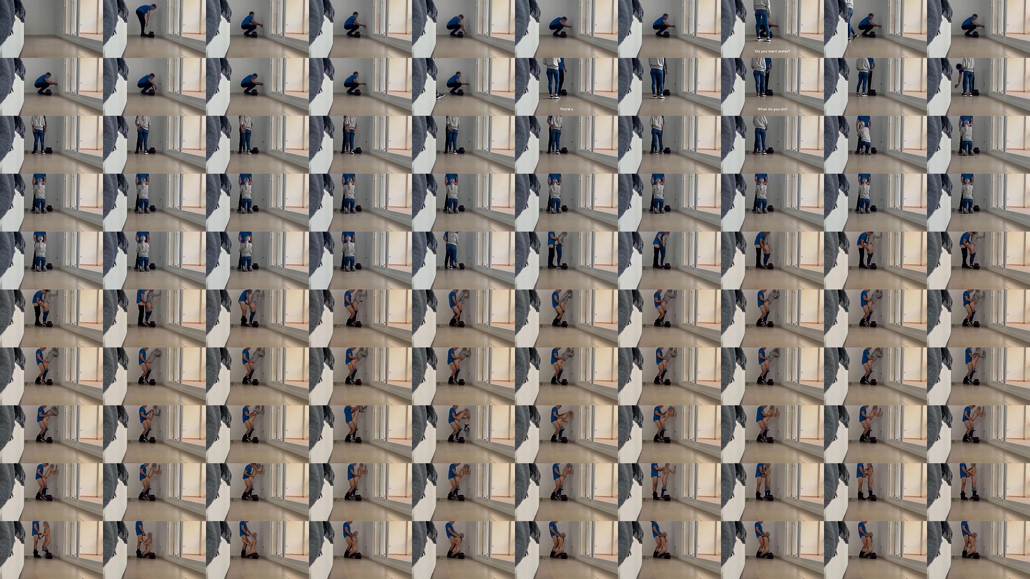 I call the young electrician to fix the plug and give him a blowjob and surprise fuck him without him knowing 预览图