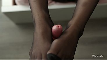 Roommate's GF: Please Tear My Tights and Then My Pussy