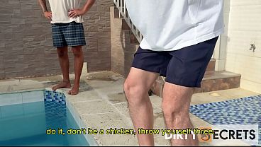 PART 1: I FUCK MY SWIM COACH AND MY STEPSON CATCHES US.