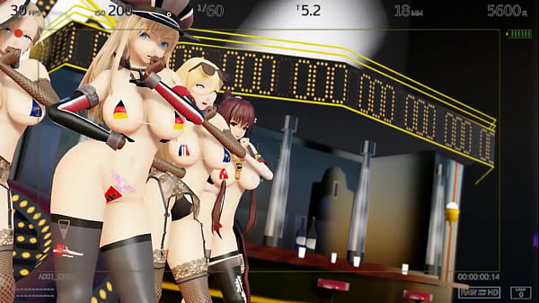 MMD Excuse me - 「 Iowa．Hood．Bismarck．Richelieu．Yamato 」