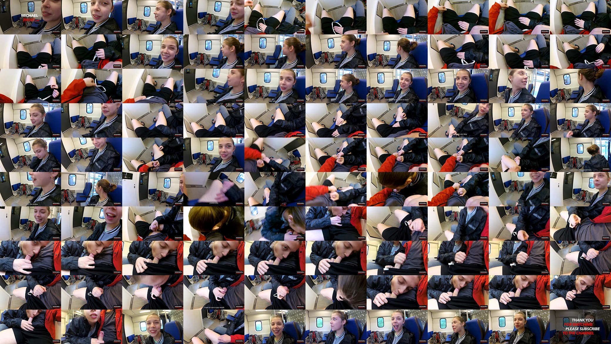 Real Public Blowjob in the Train | POV Oral CreamPie by MihaNika69 and MichaelFrost 预览图