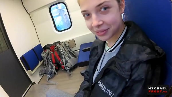 Download Video - Real Public Blowjob in the Train &vert; POV Oral CreamPie by MihaNika69 and MichaelFrost
