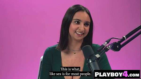 Big tits Colombian teen Hailey Rose masturbated for Playboy after interview