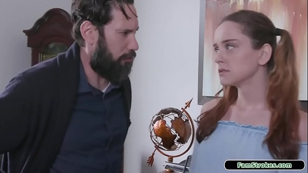 Stepteen is spanked by stepdad for lying