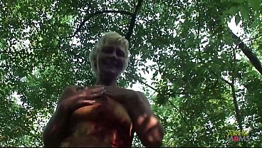 Pov you and the well aged milf granny are getting wild while catching outdoor light