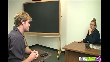 CumBlastCity - Classroom Jerk Gets Drained by Curious MILF Professor Mrs. Starr