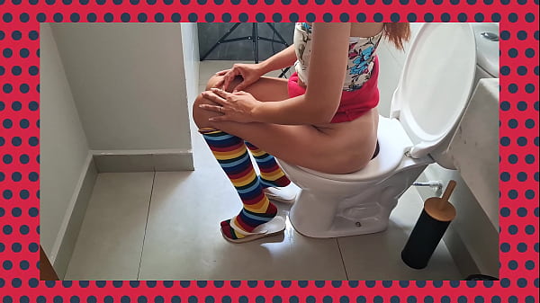 Stepfather chases stepdaughter and enters the bathroom with her inside!