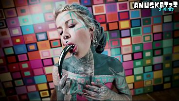 Pink Corset Anal Slut Steel Toy Deep Fucking & Magic Wand Squirting Orgasm