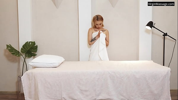Sweet means while on massage table with hottie masseuse