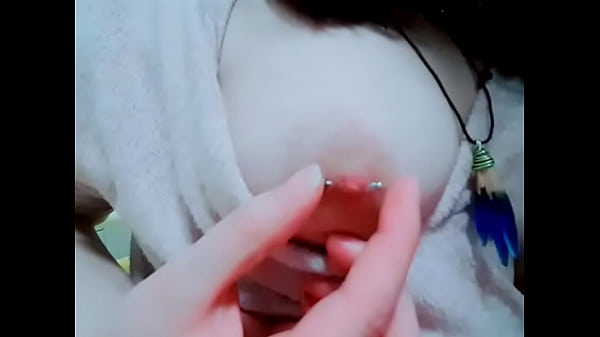 thumb playing with my nips
