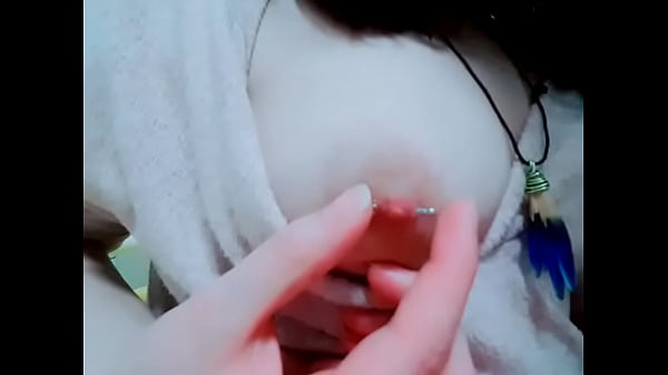 thumb playing with my nips
