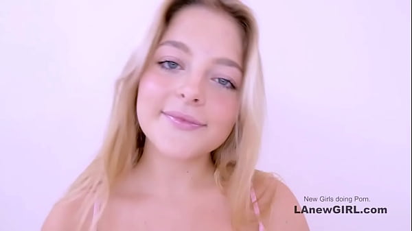 Cute 18 Blonde gets mouth and deep throat fucked