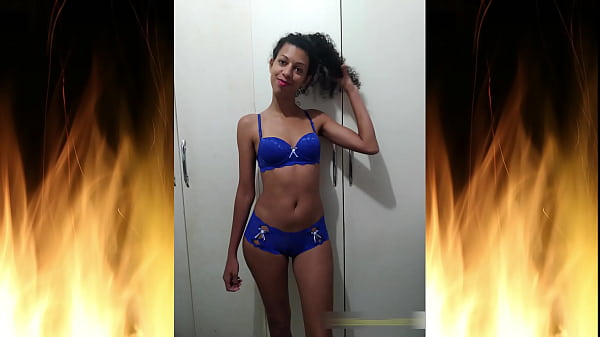 Beautiful brunette in blue lingerie (Trailer 01)