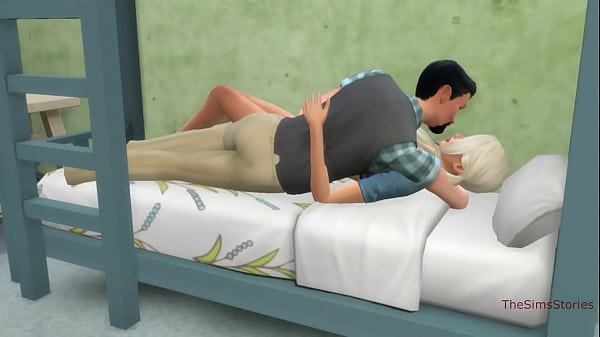 Stepdad fuck his stepdaughter on bunk bed