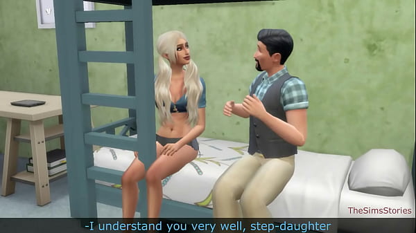Stepdad fuck his stepdaughter on bunk bed