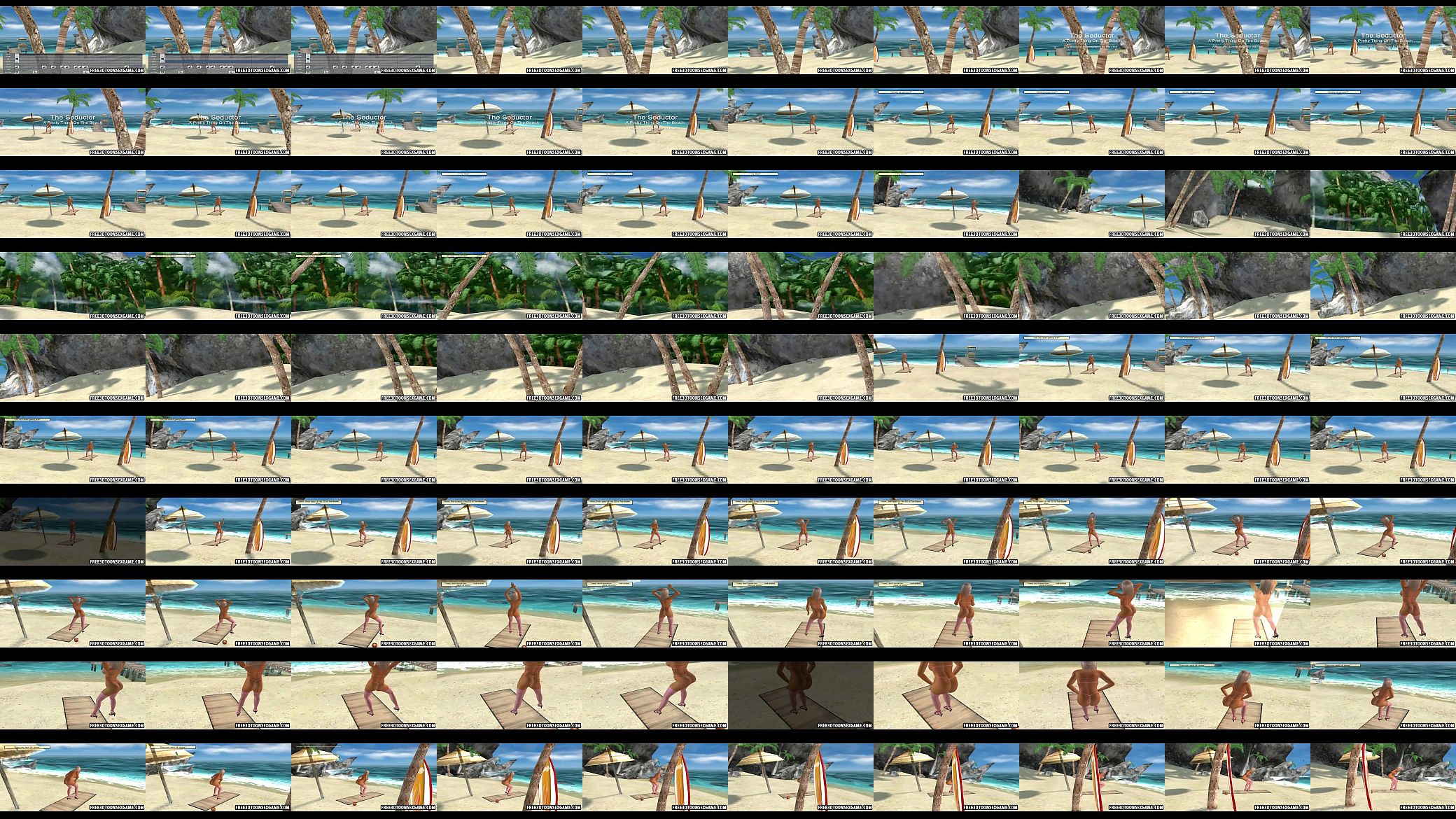 Beautiful stripper babe from a 3d cartoon animation 预览图