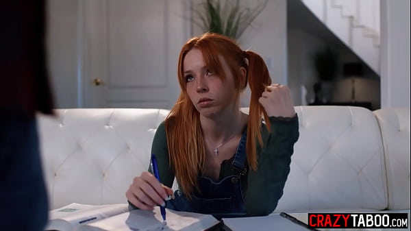 Stepdad and guy fucked hot teen stepdaughter Madi Collins and she did a great homework