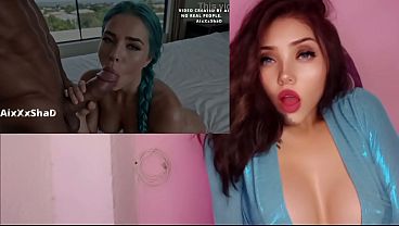 Big-assed blue-haired girl gets anal-fucked by a monstrous cock – AI-generated by the "Ai XXX Shad" channel.