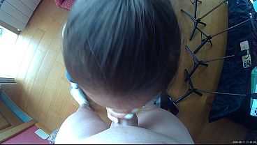 A Sweet Lick and a Funny Cheek Pose for the dick
