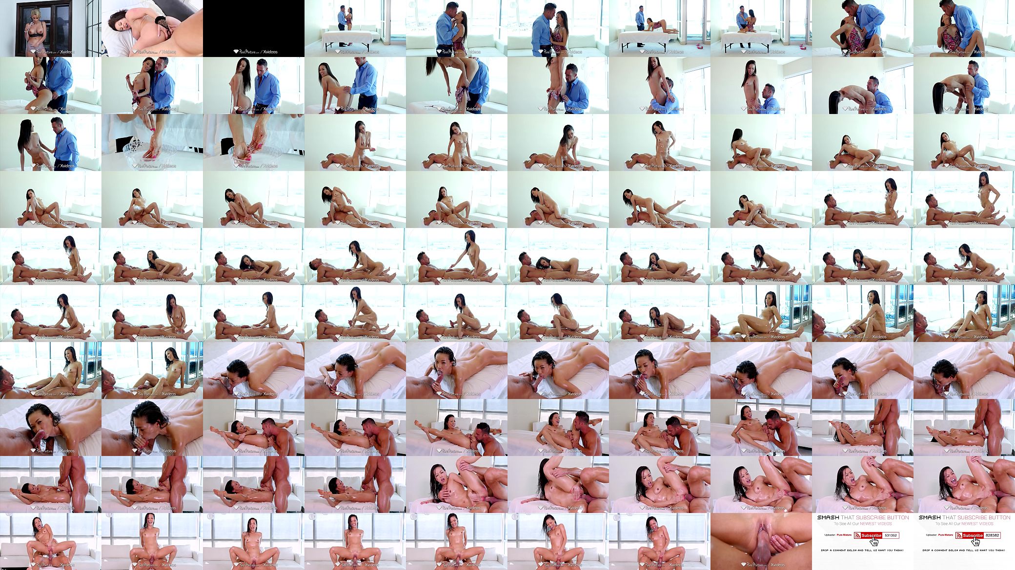 PureMature Tiny asian Kalina Ryu rubs her lubed up body all over big dick 预览图