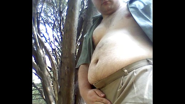 Big bear public masturbation