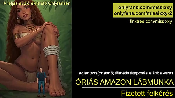 Giantess Amazon Footjob - Hungarian Audio