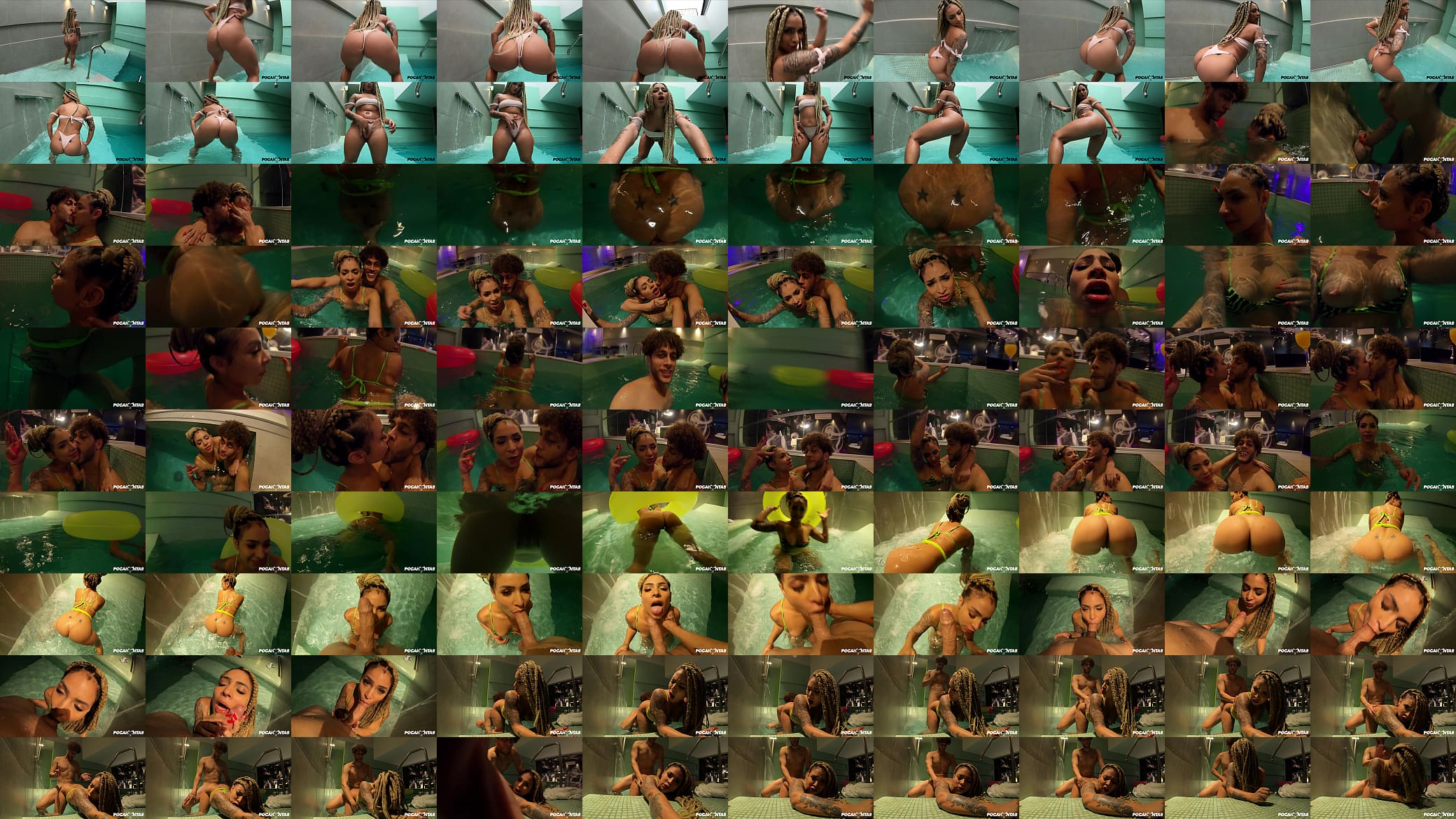 Pocahontas dando o cuzinho e a buceta na piscina (SEM CAMISINHA) Big ass Brunette doing anal sex at pool | Pocahontas Oficial &amp; Gallego Bsb | 预览图