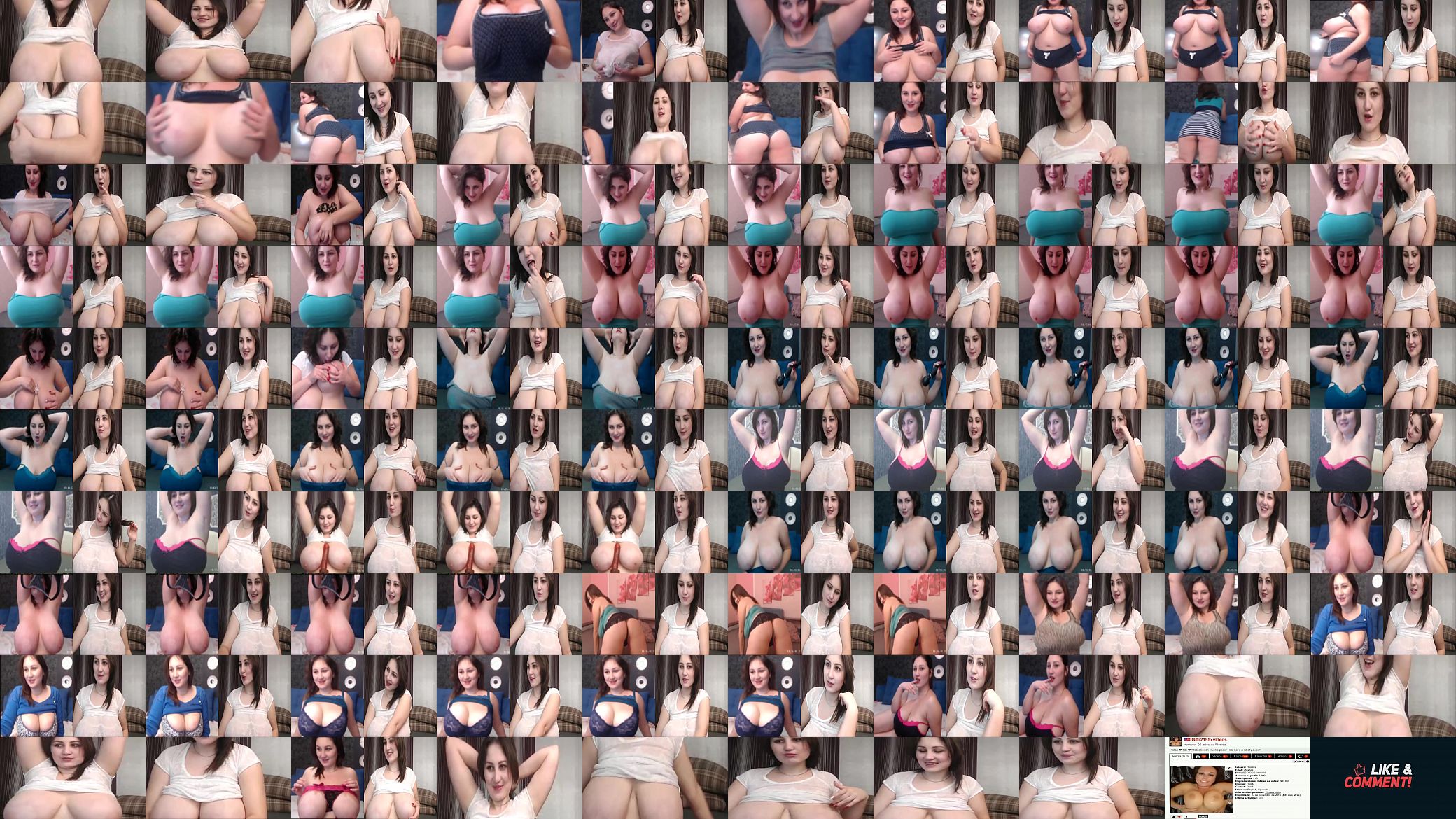 compilation of model cam porn images and video big tits beautiful brunette 预览图