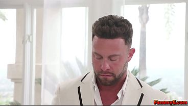 OMG! A bride, Lexi Lore gets a SHOCKING gift, a sex swing, from her groom's in-law Seth who gives Lore a hands-on demonstration by fucking her while she's suspended in the air!