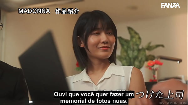 Cheating In The Nude Photo Shoot [Subtitled] Nao Jinguuji