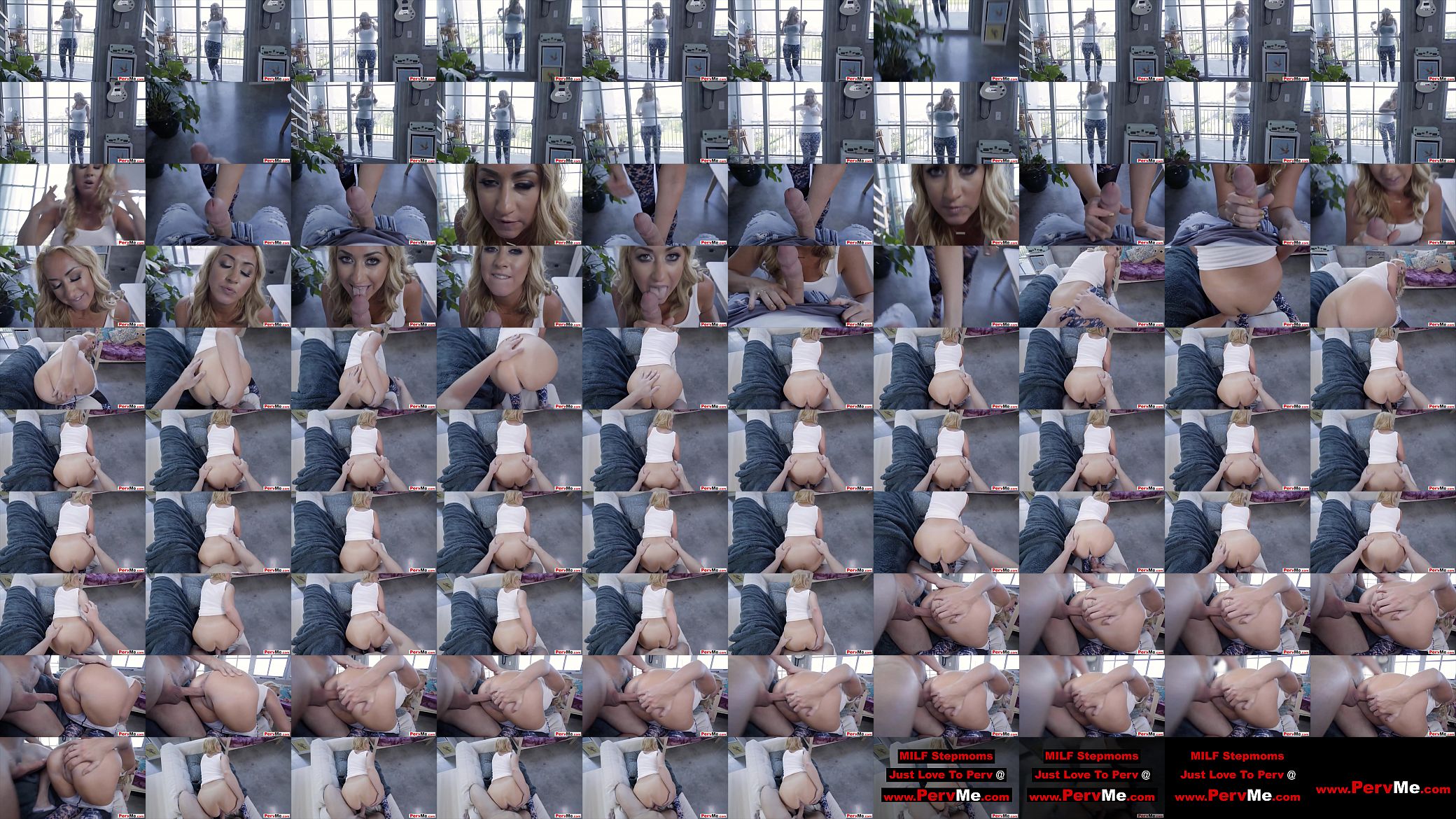 My busty stepmom wiping our windows with her huge tits 预览图