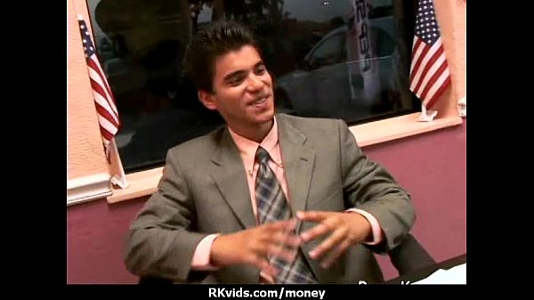 Desperate teen naked in public and fucks to pay...