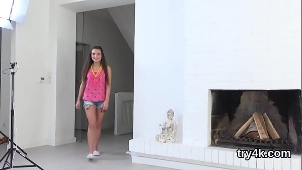 Innocent teenie blows dick in pov and gets juicy snatch fucked