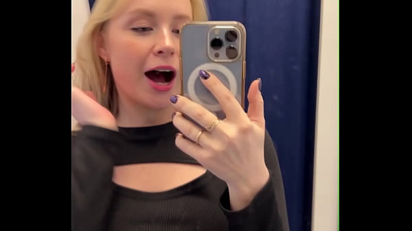 Selfie Pee&Cum in the Fitting Room