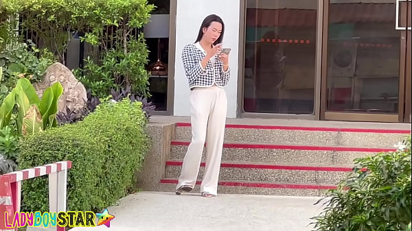 Ladyboystar - Slim Thai ladyboy sucks and rides my cock so nicely