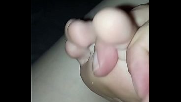 Bitch loves a little foot