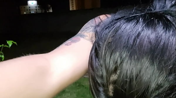 young guy sucked my ass in the woods and then came inside without a condom