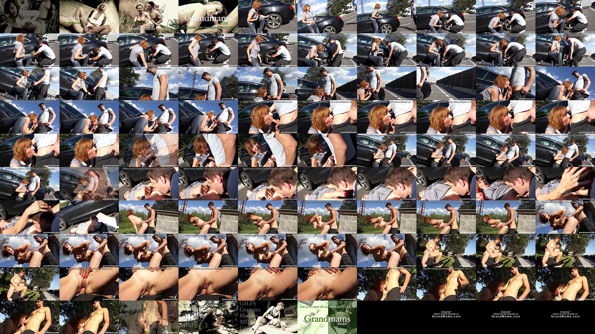 Grandma gets fucked hard outdoors after an auto repair 预览图