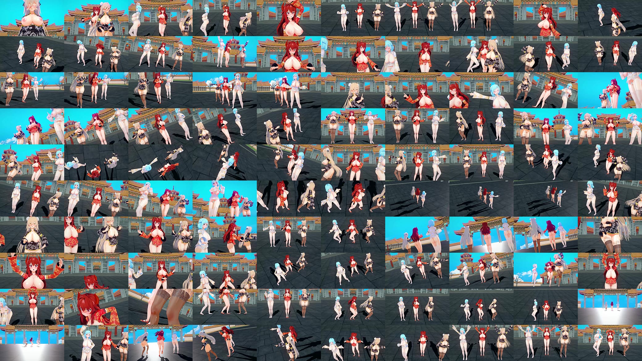 MMD virtual youtubers chinese new year 【KKVMD】 (by 熊野ひろ) 预览图