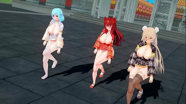 MMD virtual youtubers chinese new year 【KKVMD】 (by 熊野ひろ)