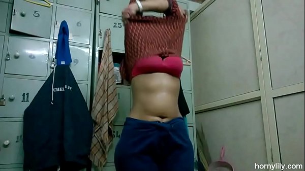 Indian Girl Changing Her Sports Wear After Gym Homemade