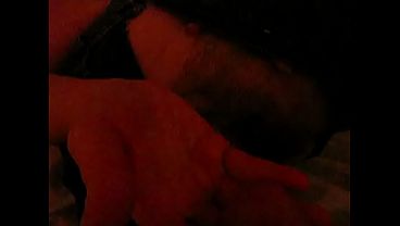 Birgit in Red Light Wanking her Real Orgasm