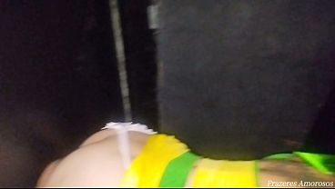 After the Brazil game, it was my turn to roll the ball and make my husband a cuckold in the glory hole booth.