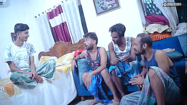Desi Indian Big Boobs Horny Milf Step Mom GangBang By Her Step Sons and Full Facial Cumshot on her face ( Hindi Audio )