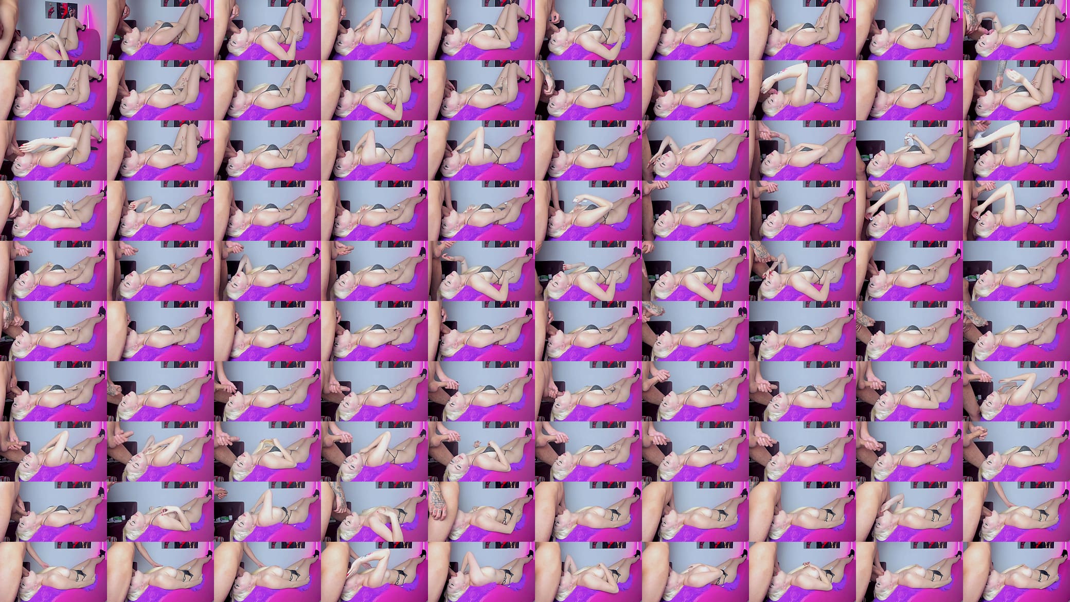 This blonde swallows my cock face down 预览图