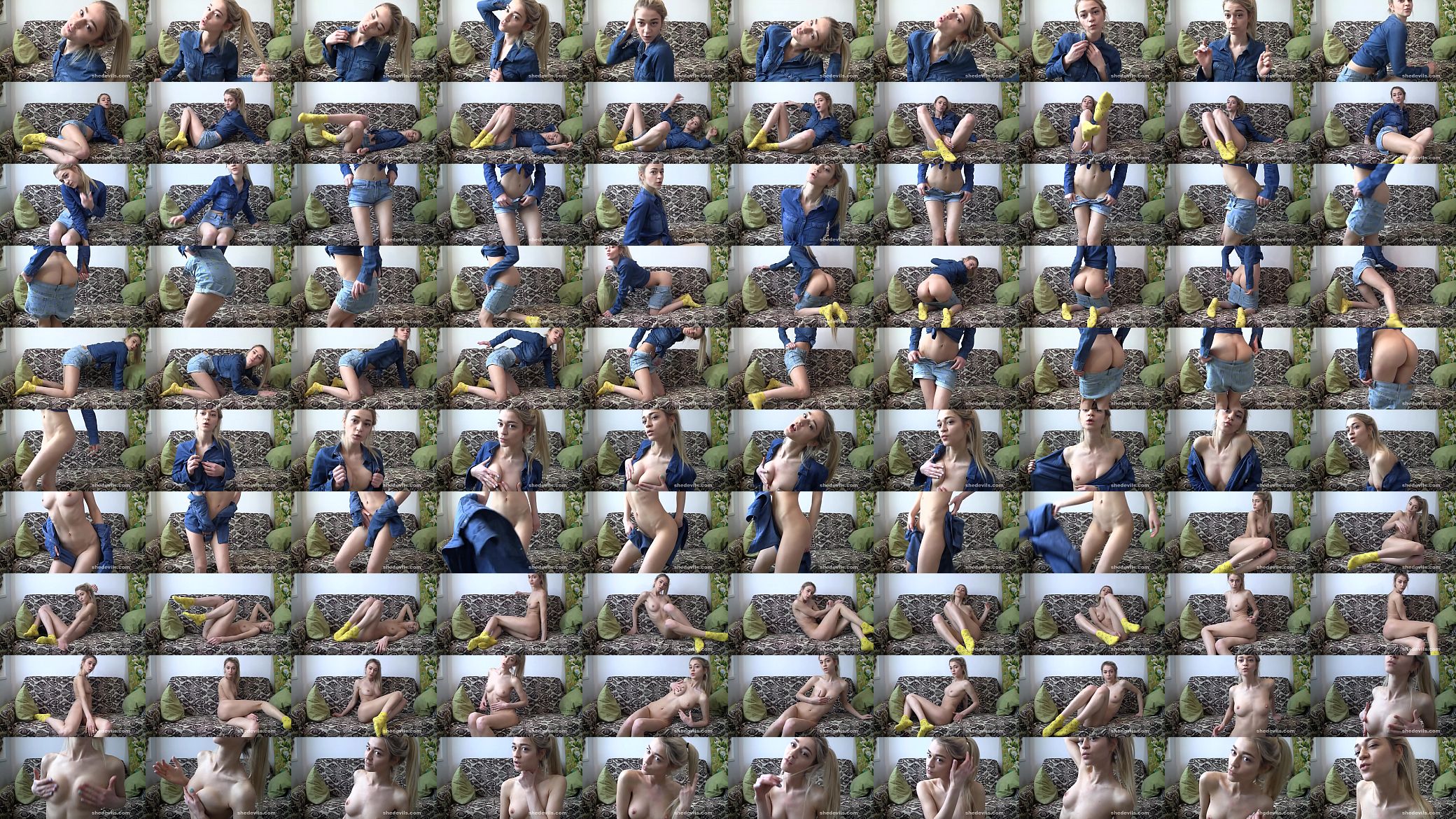 Skinny and fit Russian nerd teen 预览图