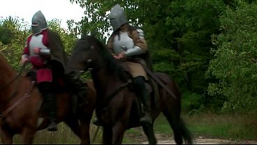 She lets one guy fuck her bubble butt, while riding the other man's rod during a DP, that...